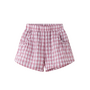 Geblokte baby short