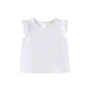 Baby t-shirt wit met ruffle