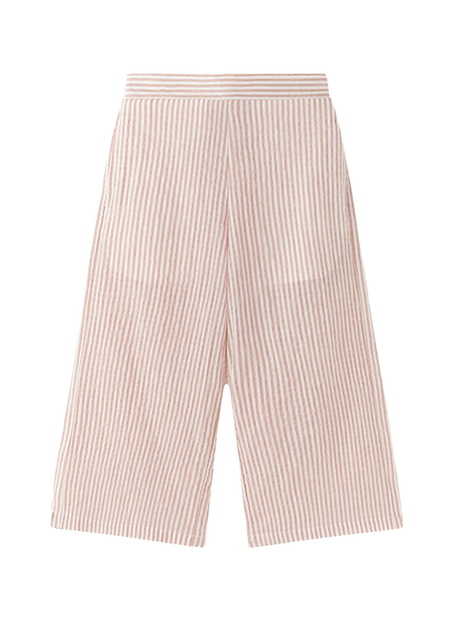 Wijde broek roze streep