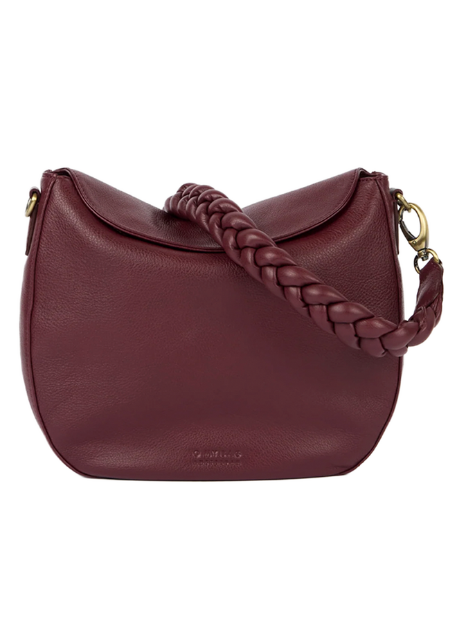 O My Bag Lana Dark Cherry Soft Grain Leather