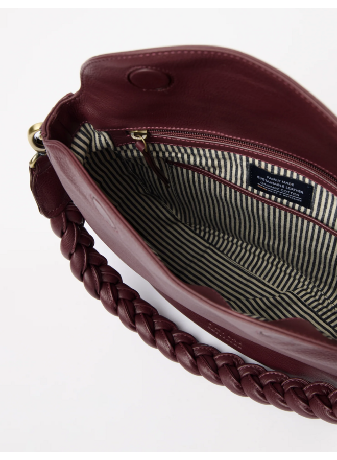 O My Bag Lana Dark Cherry Soft Grain Leather