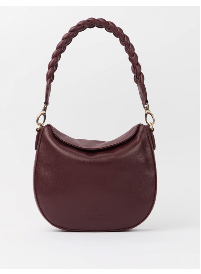 O My Bag Lana Dark Cherry Soft Grain Leather