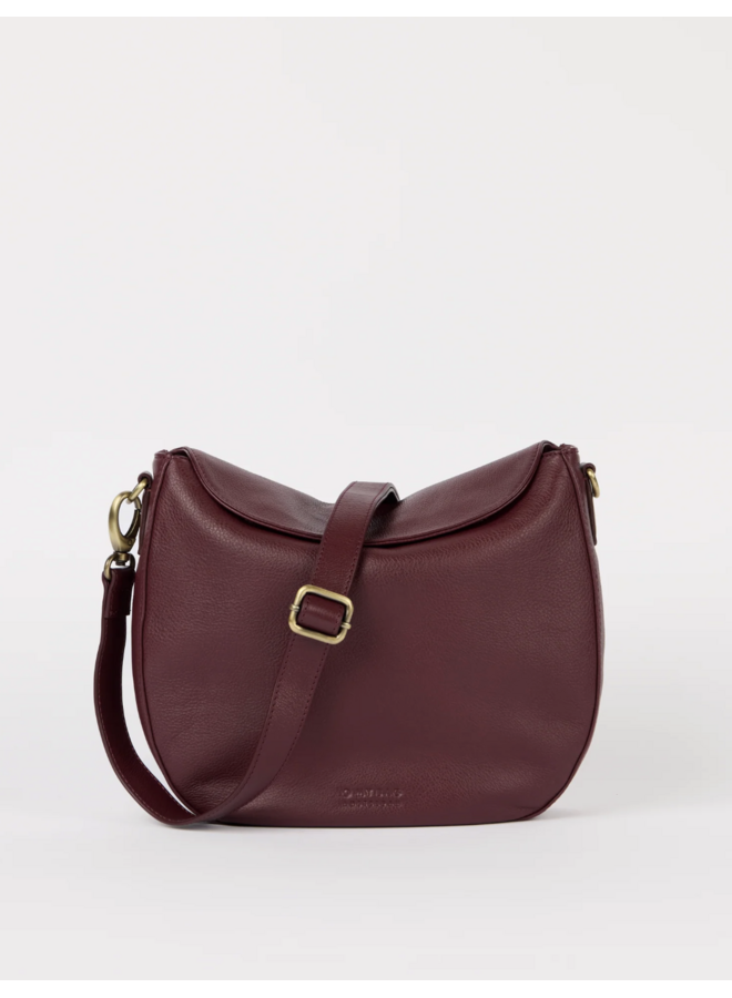 O My Bag Lana Dark Cherry Soft Grain Leather