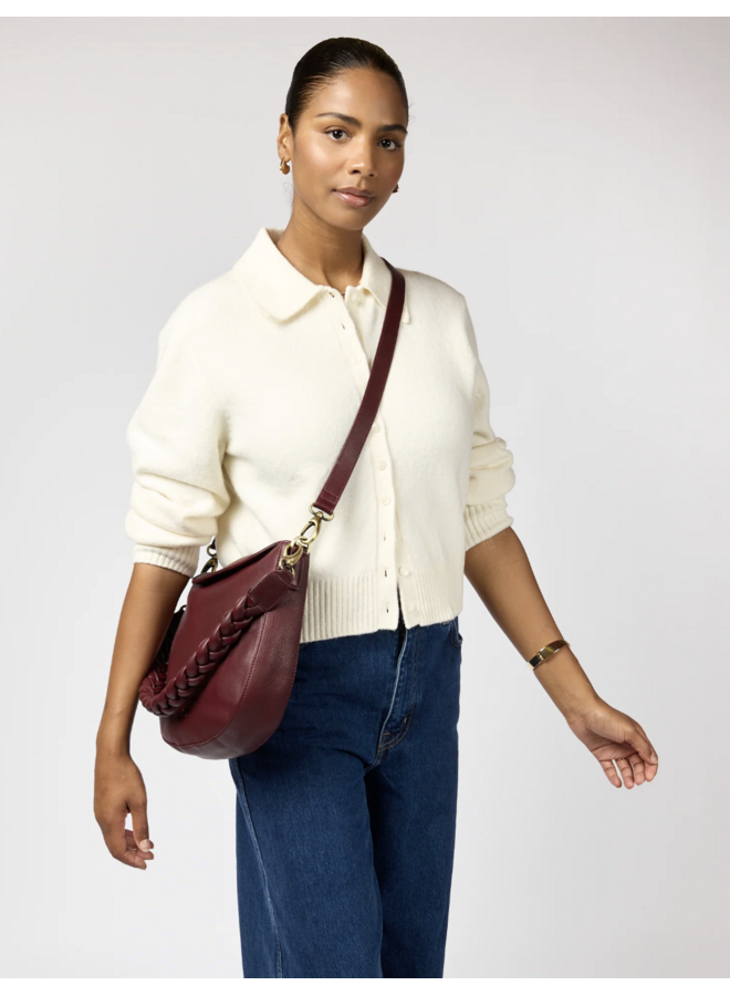 O My Bag Lana Dark Cherry Soft Grain Leather