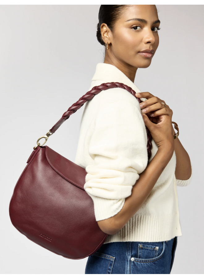 O My Bag Lana Dark Cherry Soft Grain Leather