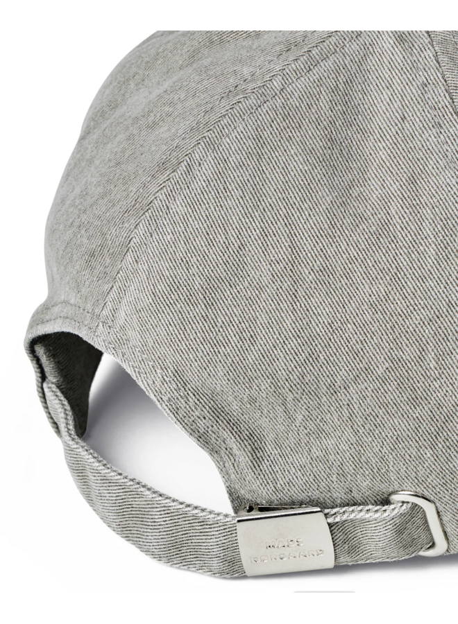 Mads Norgaard Washed Cotton Twill Mirror Coal Cap