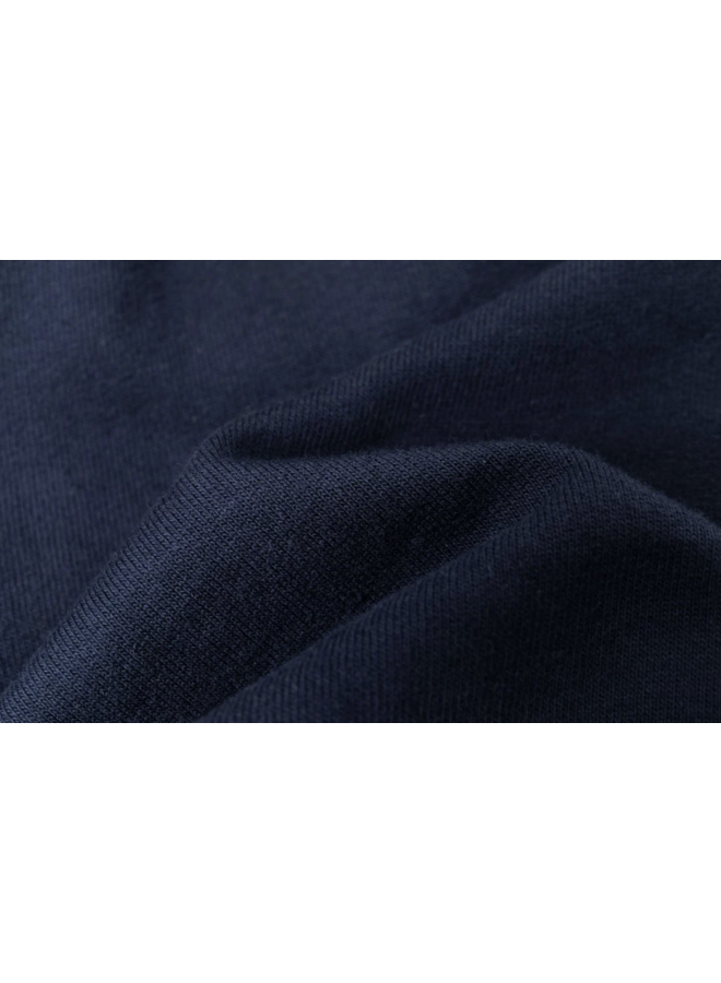Badstof korte broek navy