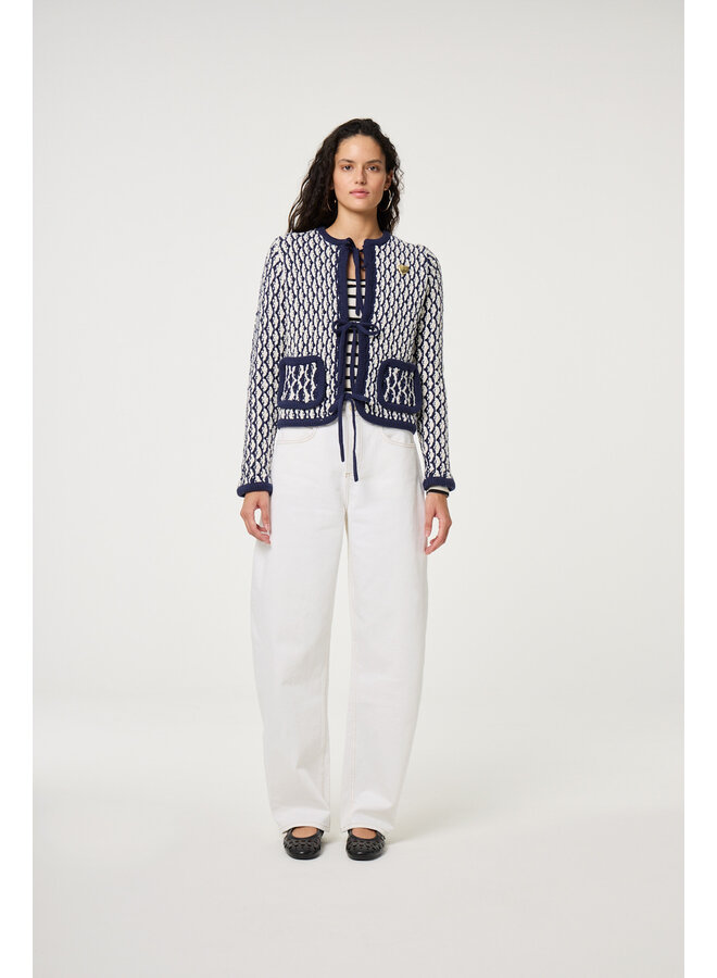 Betty Barrel Jeans Cream White UNI Fabienne Chapot
