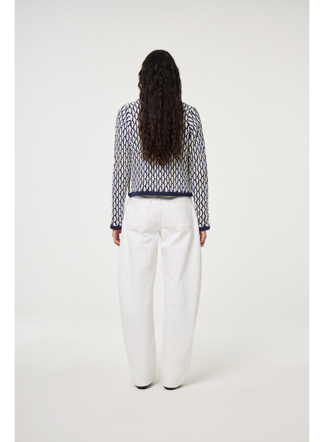 Betty Barrel Jeans Cream White UNI Fabienne Chapot