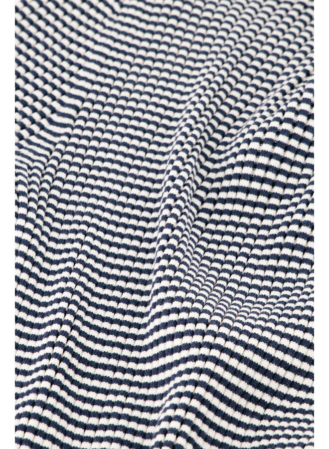 Anouk Short Sleeve Pullover Cosy White/Blue Fabienne Chapot