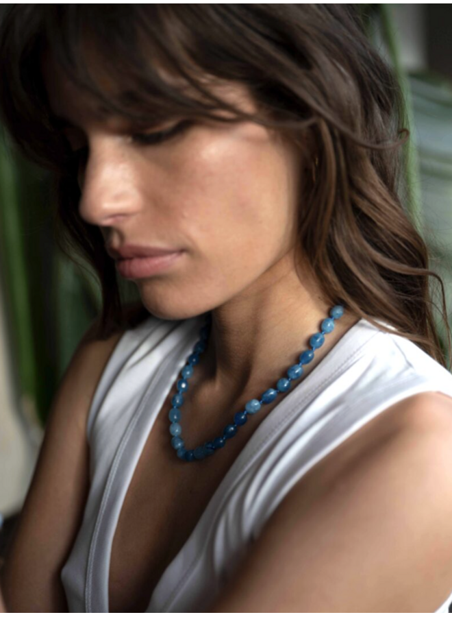 Ellen Beekmans Gemstone ketting / blauw