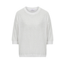 Fanes T Shirt White Melange Knit-Ted