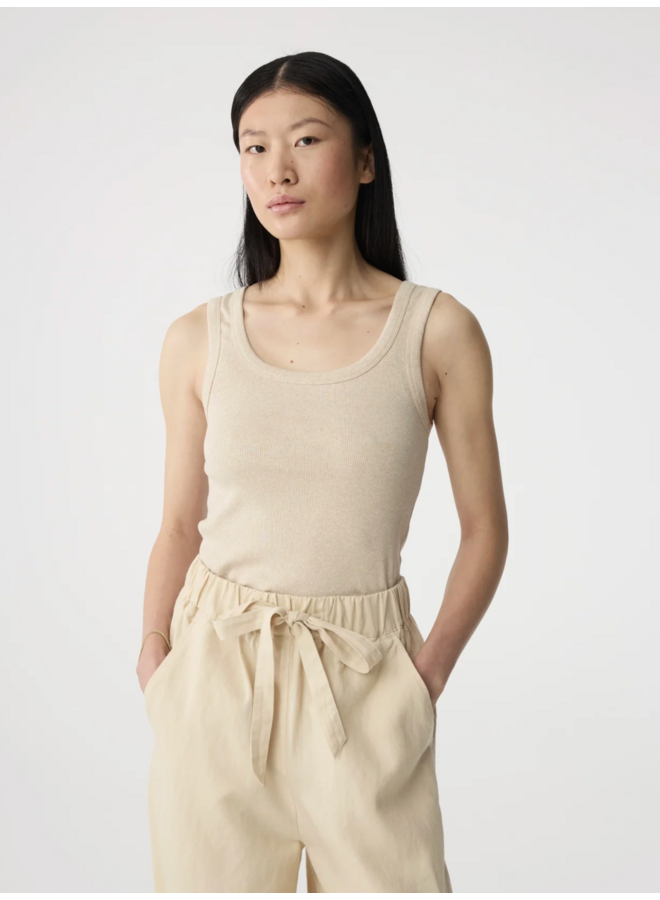 Evi Top Sand Melange Knit-Ted