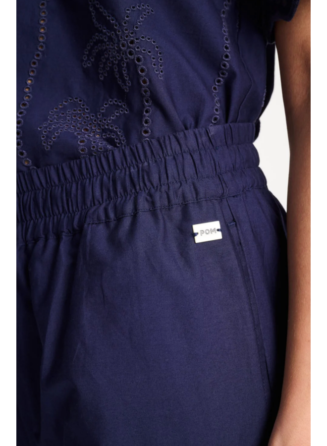 PANTS Broderie Anglaise Night Blue Pom Amsterdam