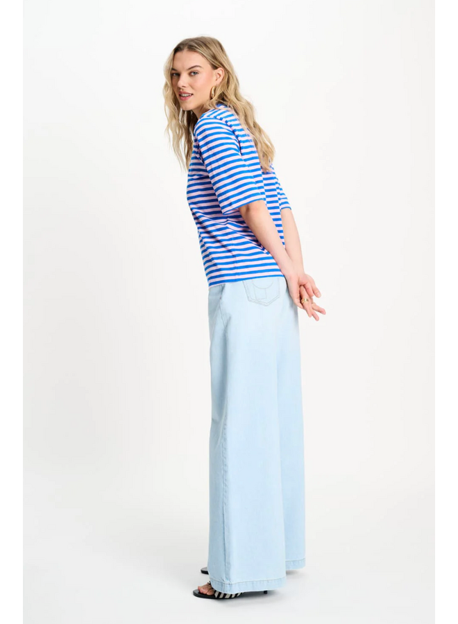 TSHIRT Stripe Blue Pink  Pom Amsterdam