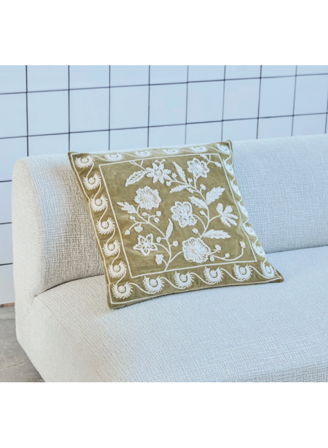 Cushion HDRica, Mustard, Off- white, filling included, House Doctor