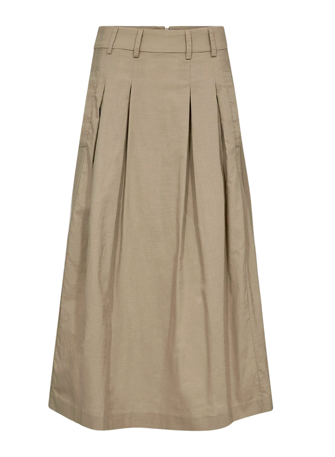 LeilaCC Anya Pleat Skirt Bisquit Co'Couture