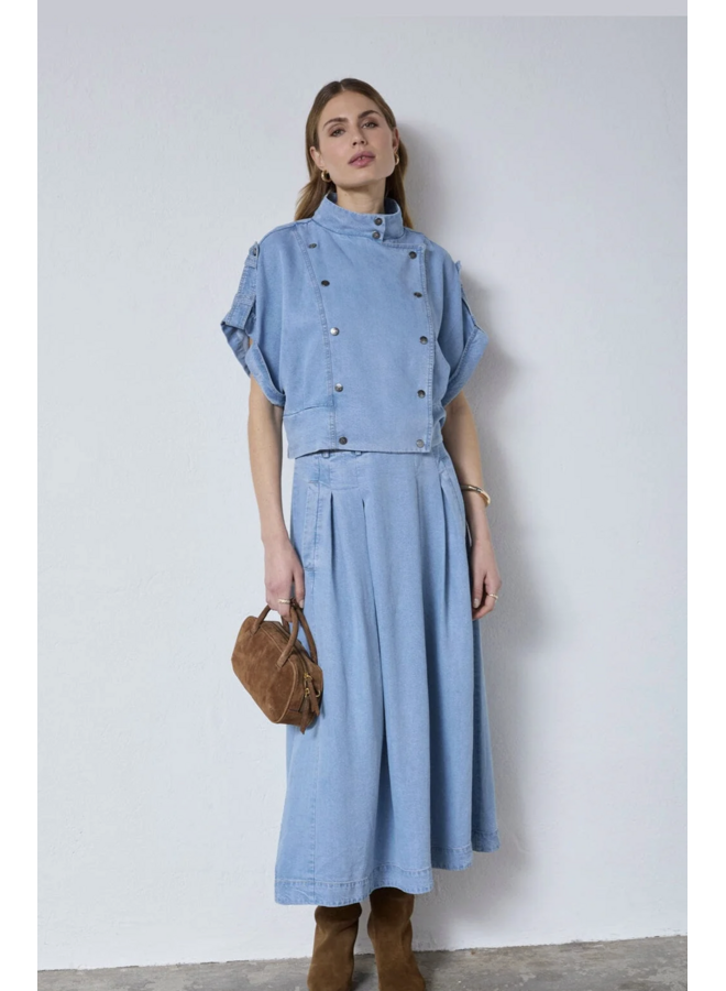 TillyCC Vest Fade Denim Co'Couture
