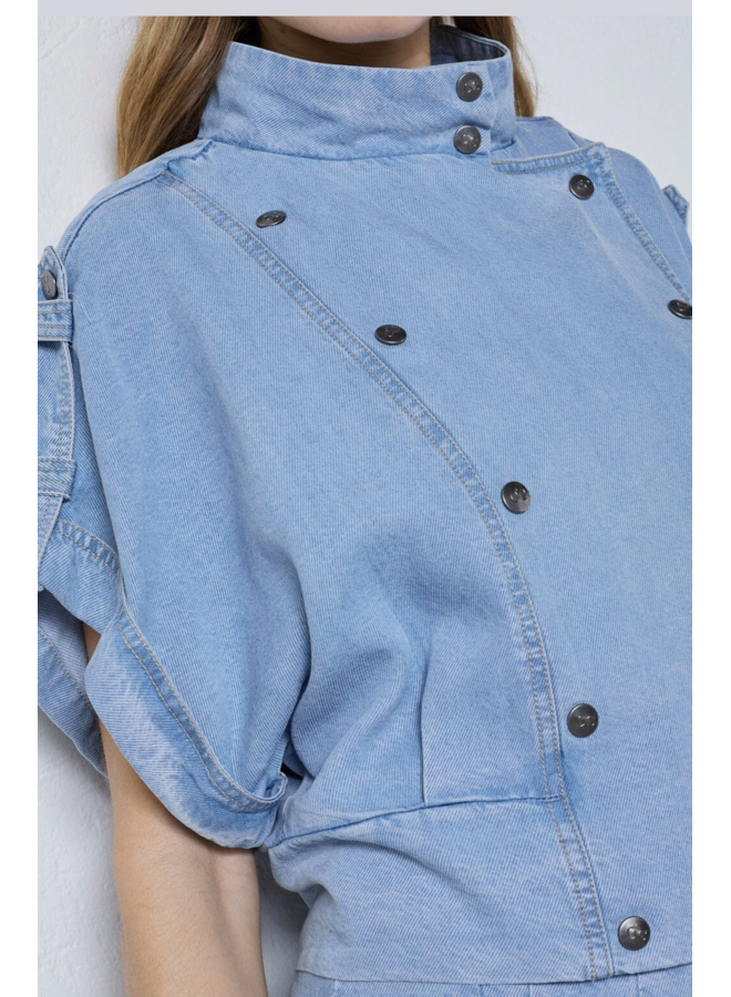TillyCC Vest Fade Denim Co'Couture