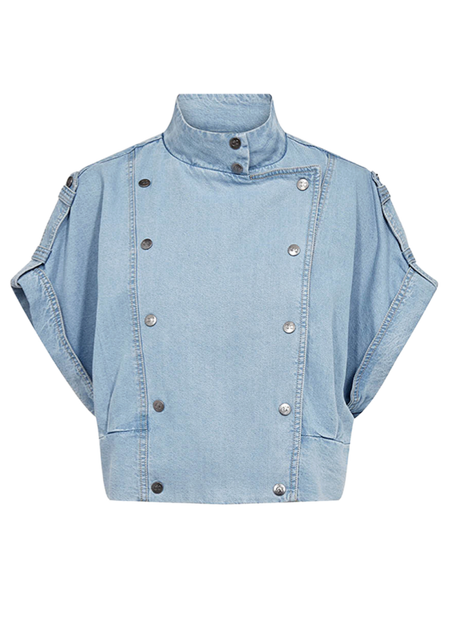 TillyCC Vest Fade Denim Co'Couture