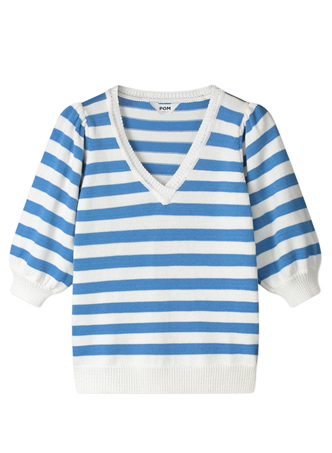 PULLOVER Striped Smashing Blue Pom Amsterdam