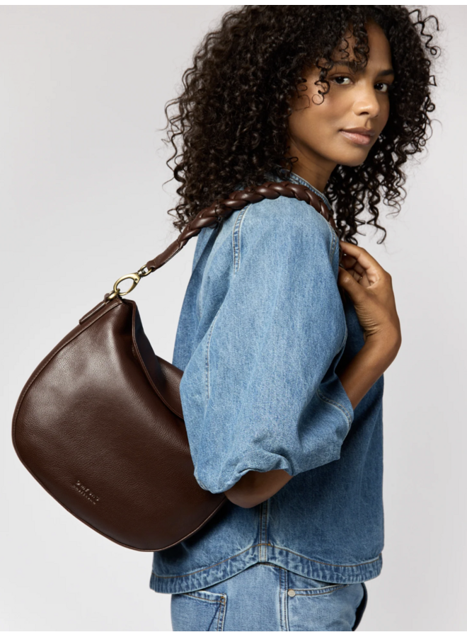 O My Bag Lana Chocolat Soft Grain Leather