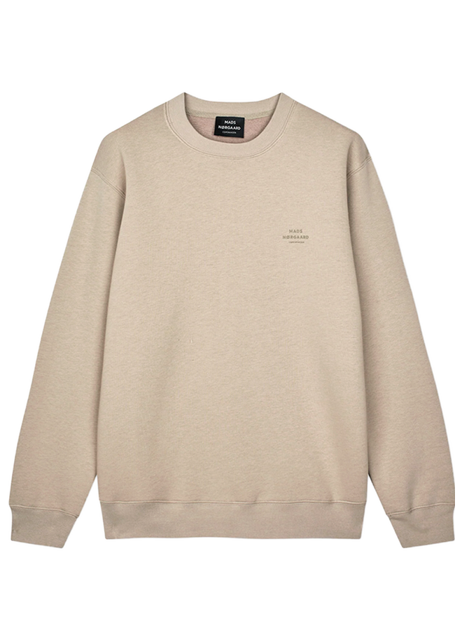 Standard Crew Logo Sweat FAV  Plaza Taupe Mads Norgaard MEN