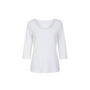 Dames t shirt white cotton korte mouw PERM The Clothed