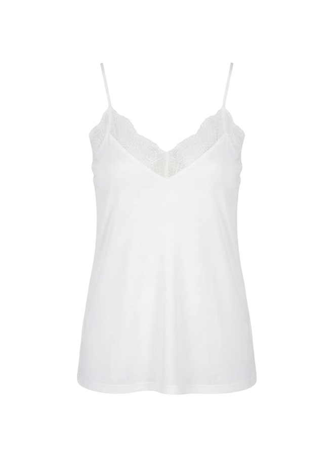 Dames top viscose with lace SAN DIEGO