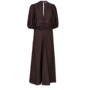 HeraCC SS Puff Dress Dark Brown Co'Couture