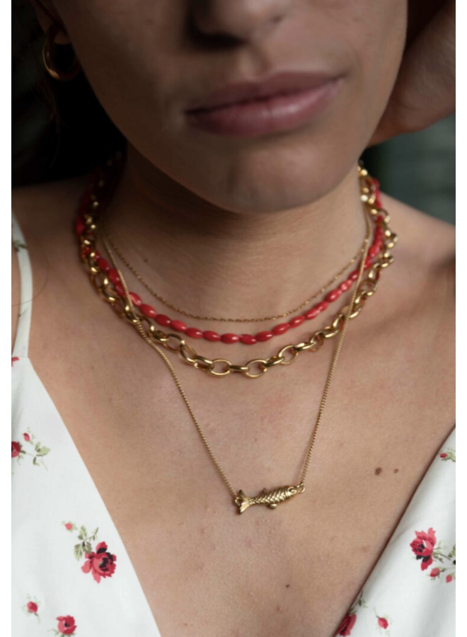 Ellen Beekmans Gouden vis ketting