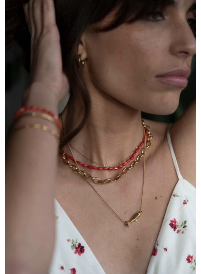 Ellen Beekmans Gouden vis ketting