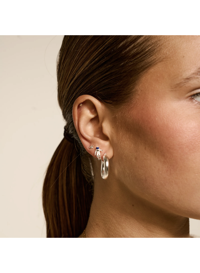 Round Plain Hoop Earrings Anna+Nina
