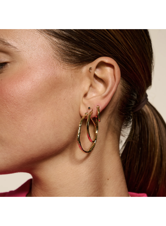 Large Organic Hoop Earrings Anna+Nina