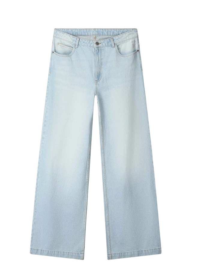 Pom Amsterdam JEANS Baggy Wide Leg LIGHT BLUE