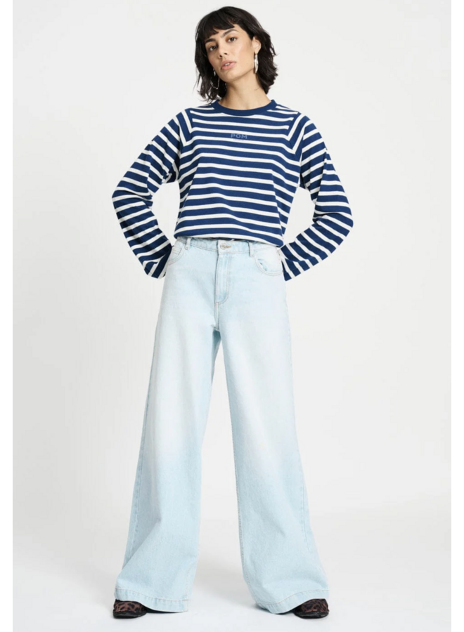 Pom Amsterdam JEANS Baggy Wide Leg LIGHT BLUE