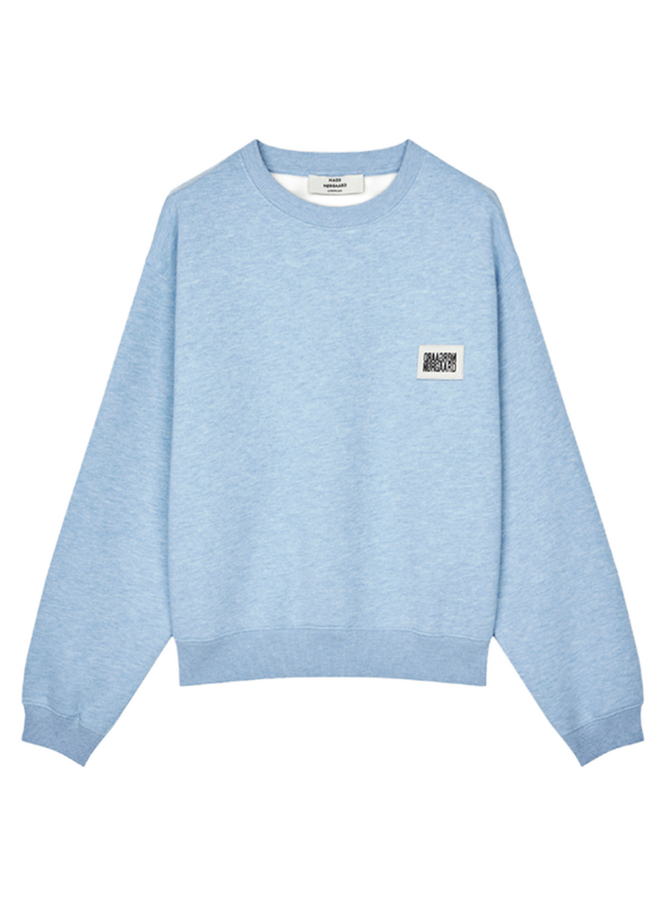 Standard Taylor Sweatshirt Light Blue Melange Mads Norgaard