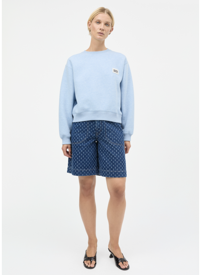 Standard Taylor Sweatshirt Light Blue Melange Mads Norgaard