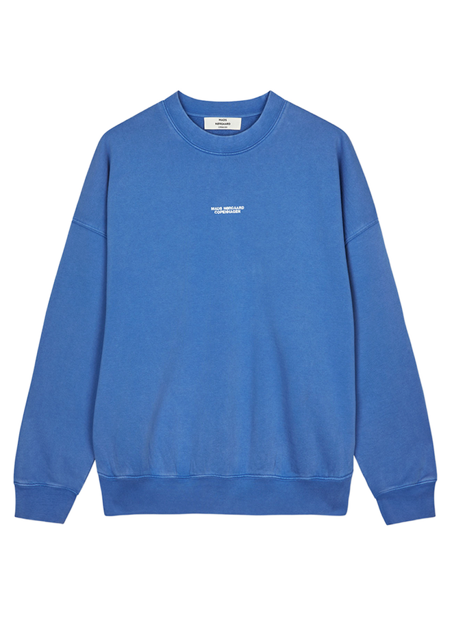 Compact Cotton Atli Sweatshirt Bright Cobalt WOMEN Mads Norgaard