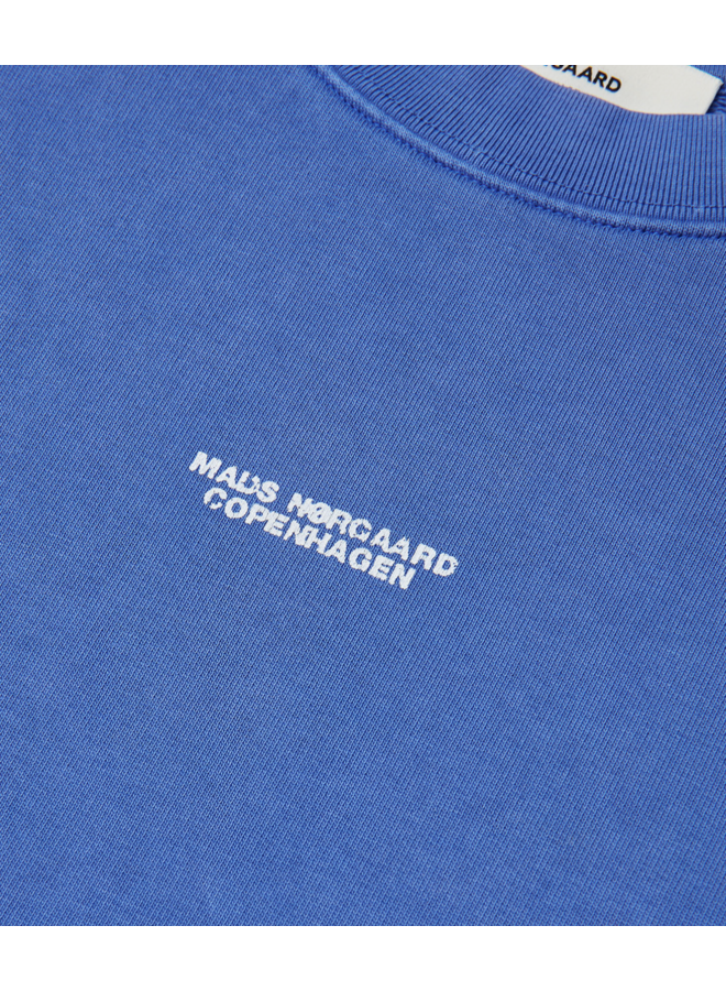 Compact Cotton Atli Sweatshirt Bright Cobalt WOMEN Mads Norgaard
