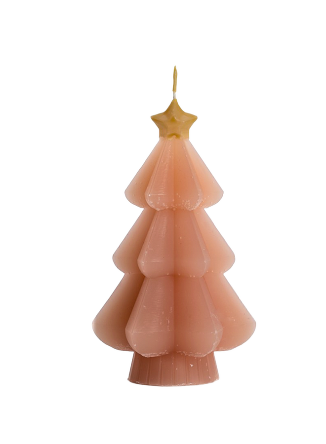 Kerstboom kaars ster cherry