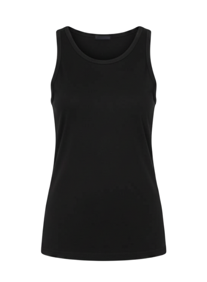 Dames top - black cotton - YPRES - The Clothed