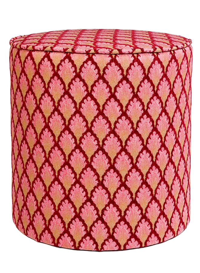 Pouf Jessica Bordeaux & Roze Palais