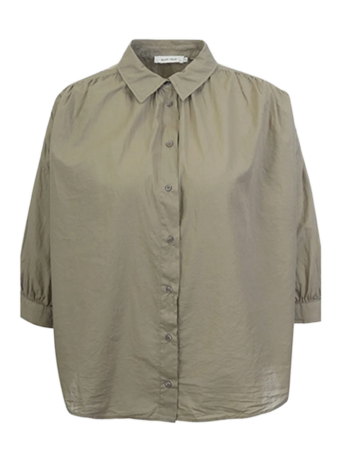 Mook Blouse Sage Knit-Ted