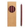 Kaars dun 20 pcs Aubergine