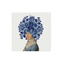 Zaans Museum wall tile collection woman blue flower head Lylies