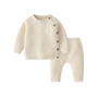 Cotton Knitted Baby Sweater + Pants Set