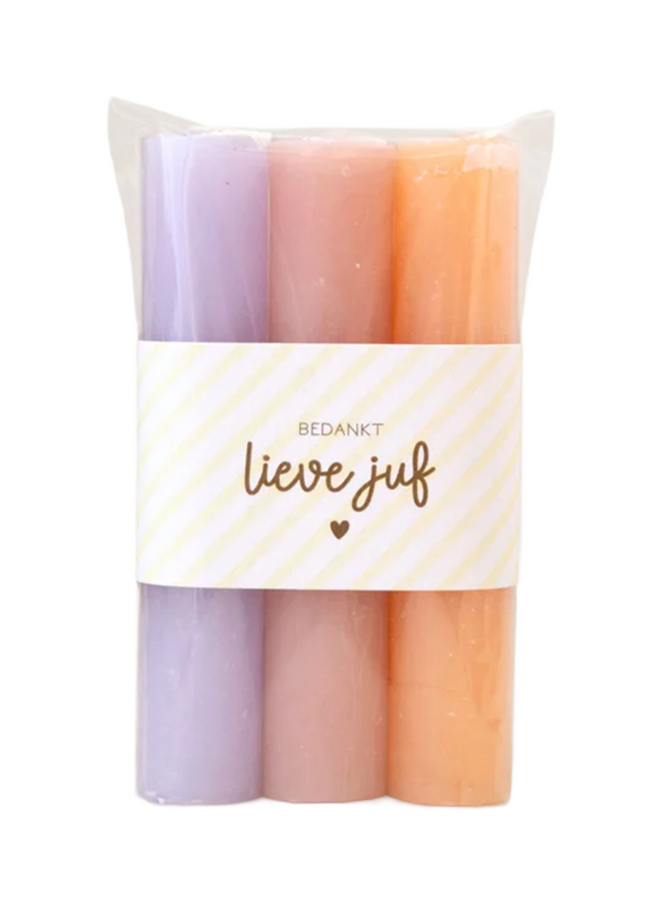 Candles 'lieve juf' My Paperstation