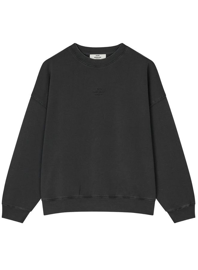 Compact Cotton Atli Sweatshirt Black WOMEN Mads Norgaard