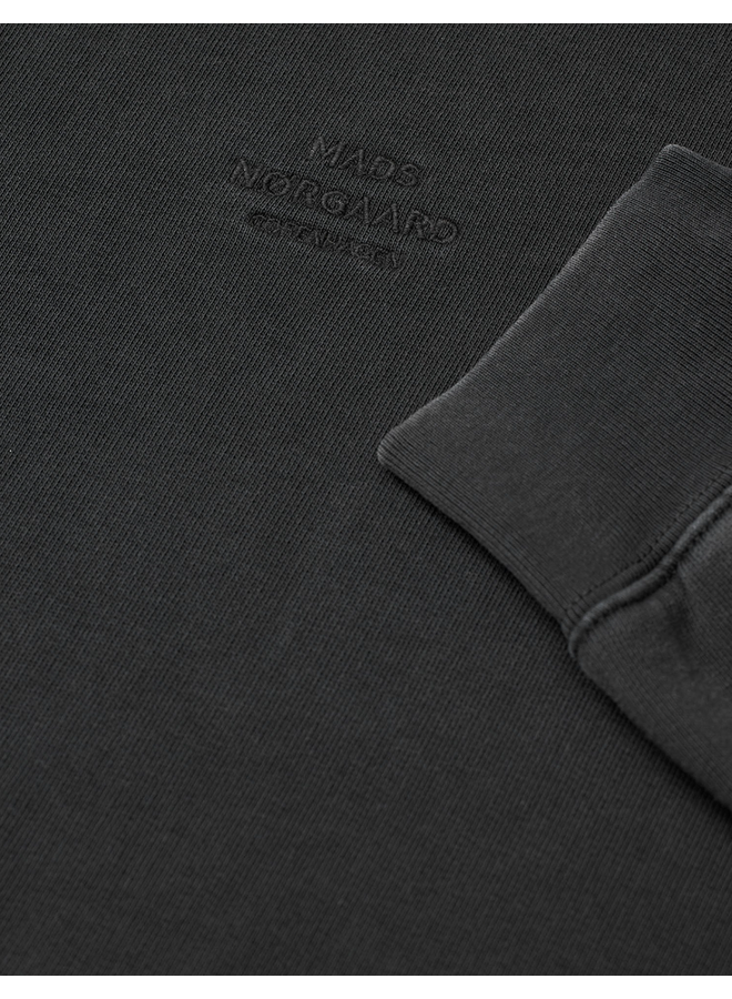 Compact Cotton Atli Sweatshirt Black WOMEN Mads Norgaard